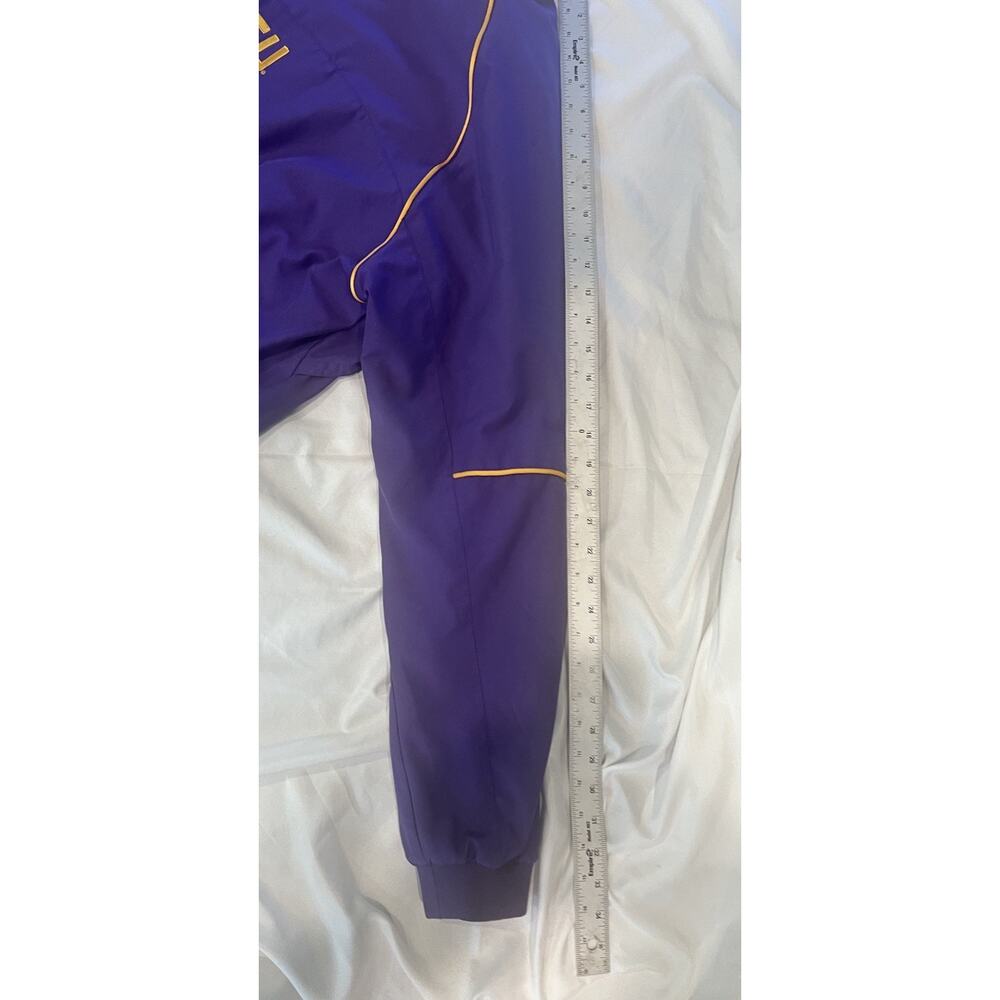 Vintage 90s/Y2K Nike Team LSU Tigers V-neck pullover windbreaker jacket XL - Picture 7 of 10